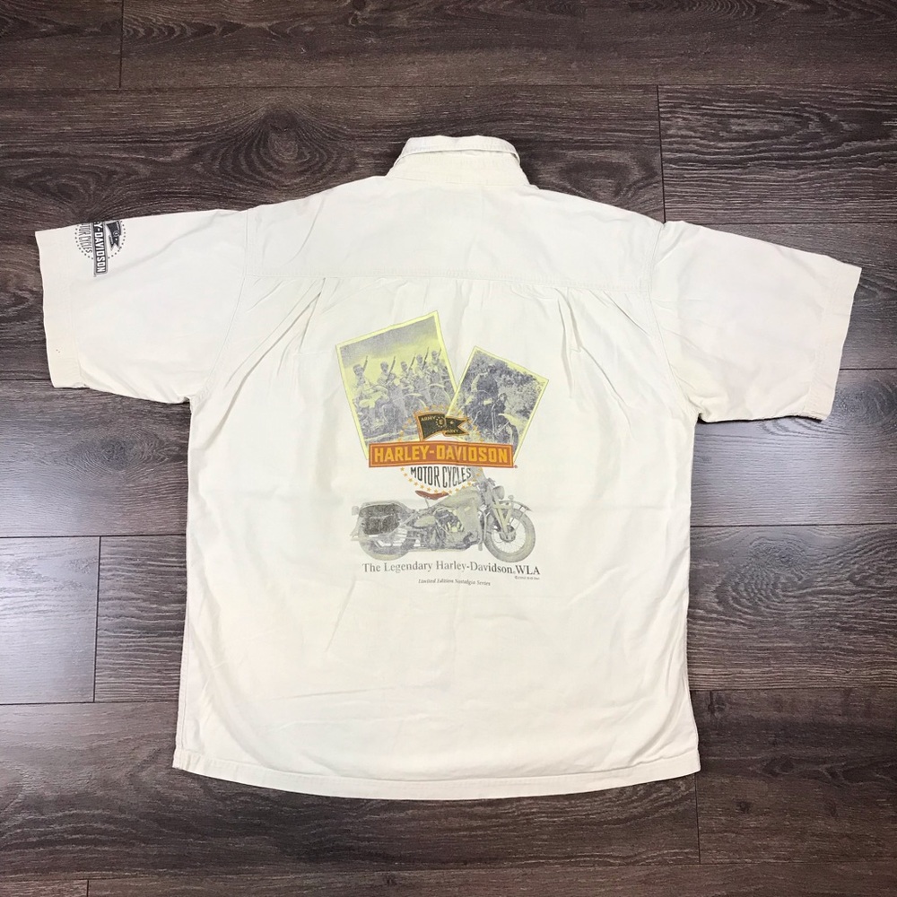 Harley-Davidson Motorcycles Vintage 90s Limited Edition Nostalgia Series Shirt L